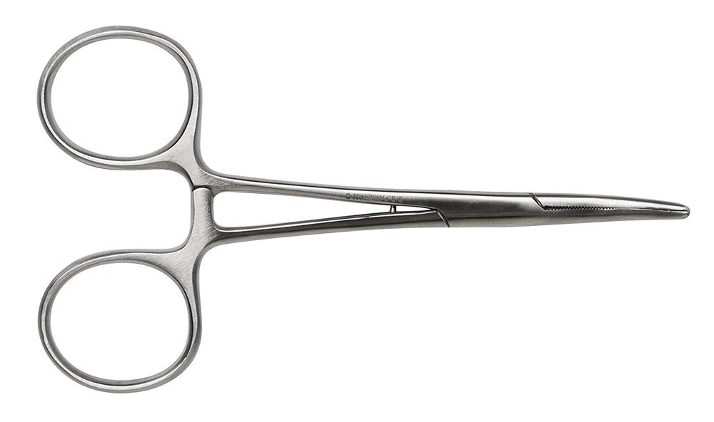 Baker - Stainless Curved Forceps