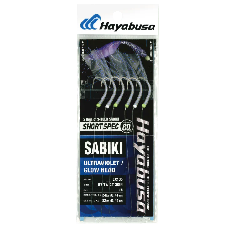 Hayabusa - UV Twist Skin SS 2x 3-Hook (EX135)