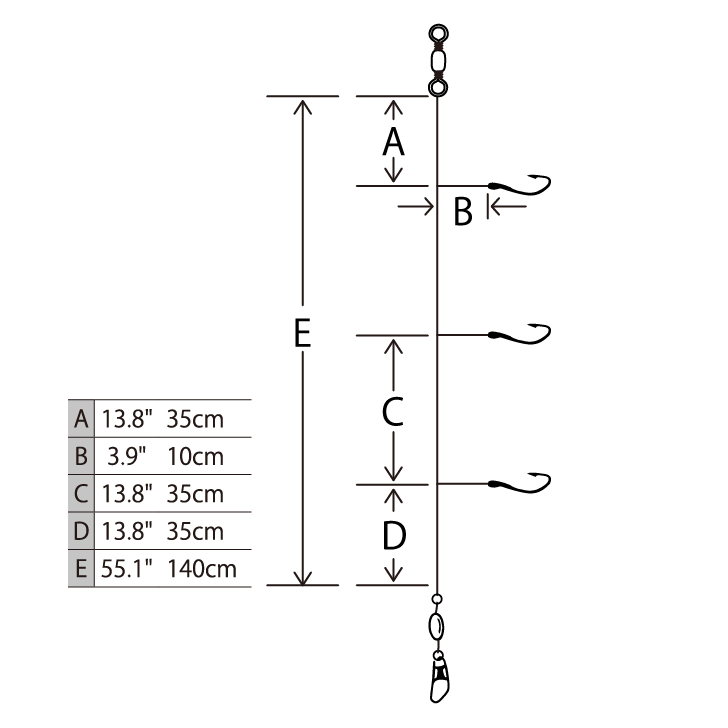Hayabusa – Blue Runner Sabiki (Flash Blue Hage-Aurora, 3 Hooks)