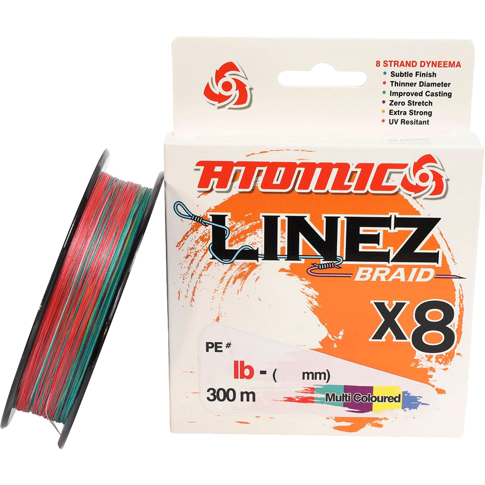 Atomic - Linez Braid 8X Multi Colour