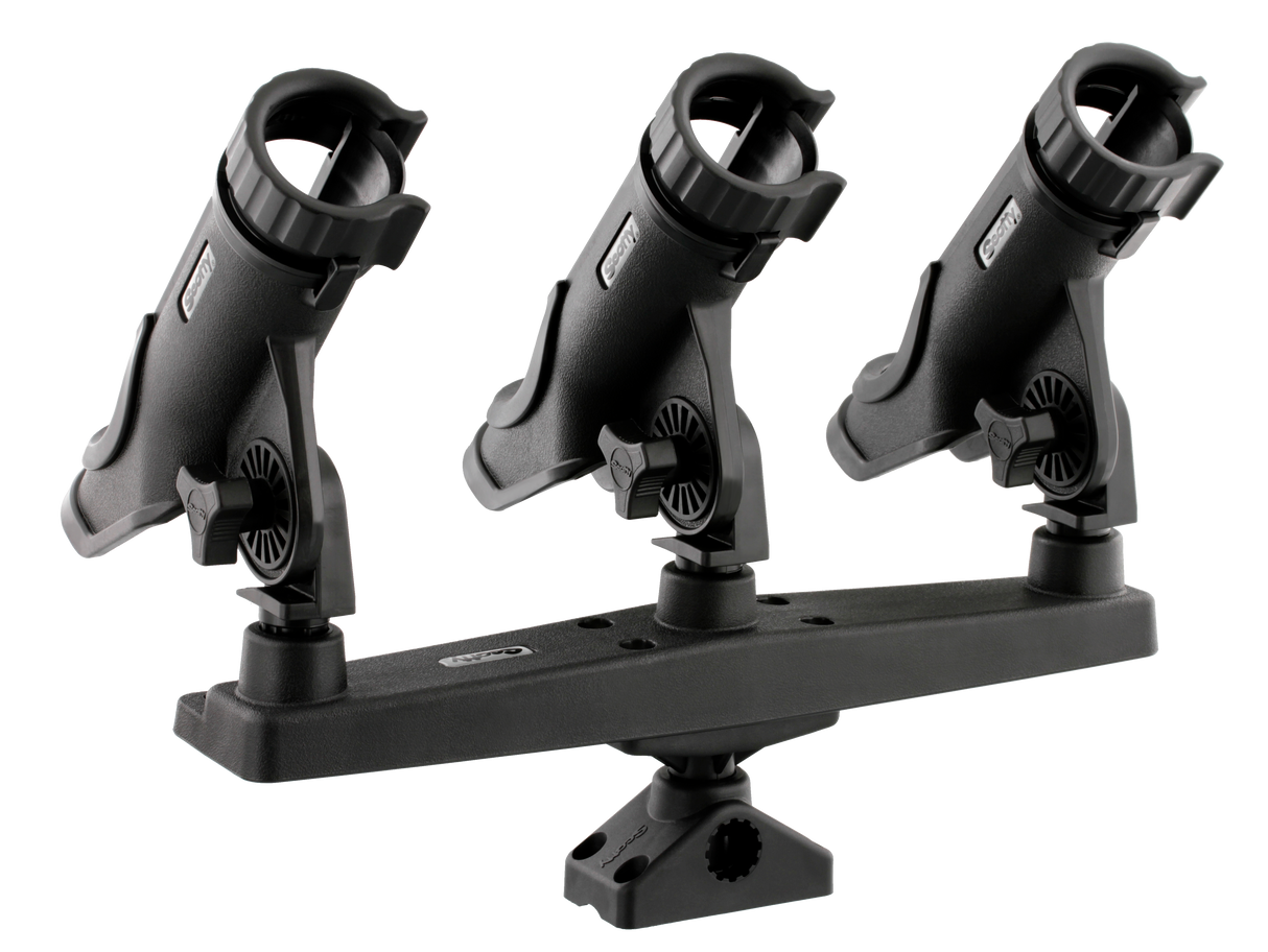 Scotty - 256 Powerlock Triple Rod Holder (with 257 & 241 Mounts)