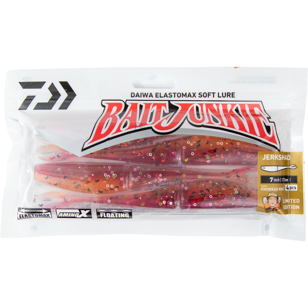 Daiwa Bait Junkie - 7" Jerkshad Korean BBQ
