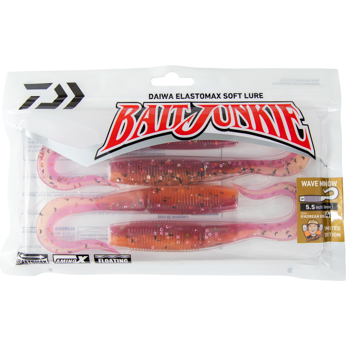 Daiwa Bait Junkie - 5.5" Wave Minnow Korean BBQ