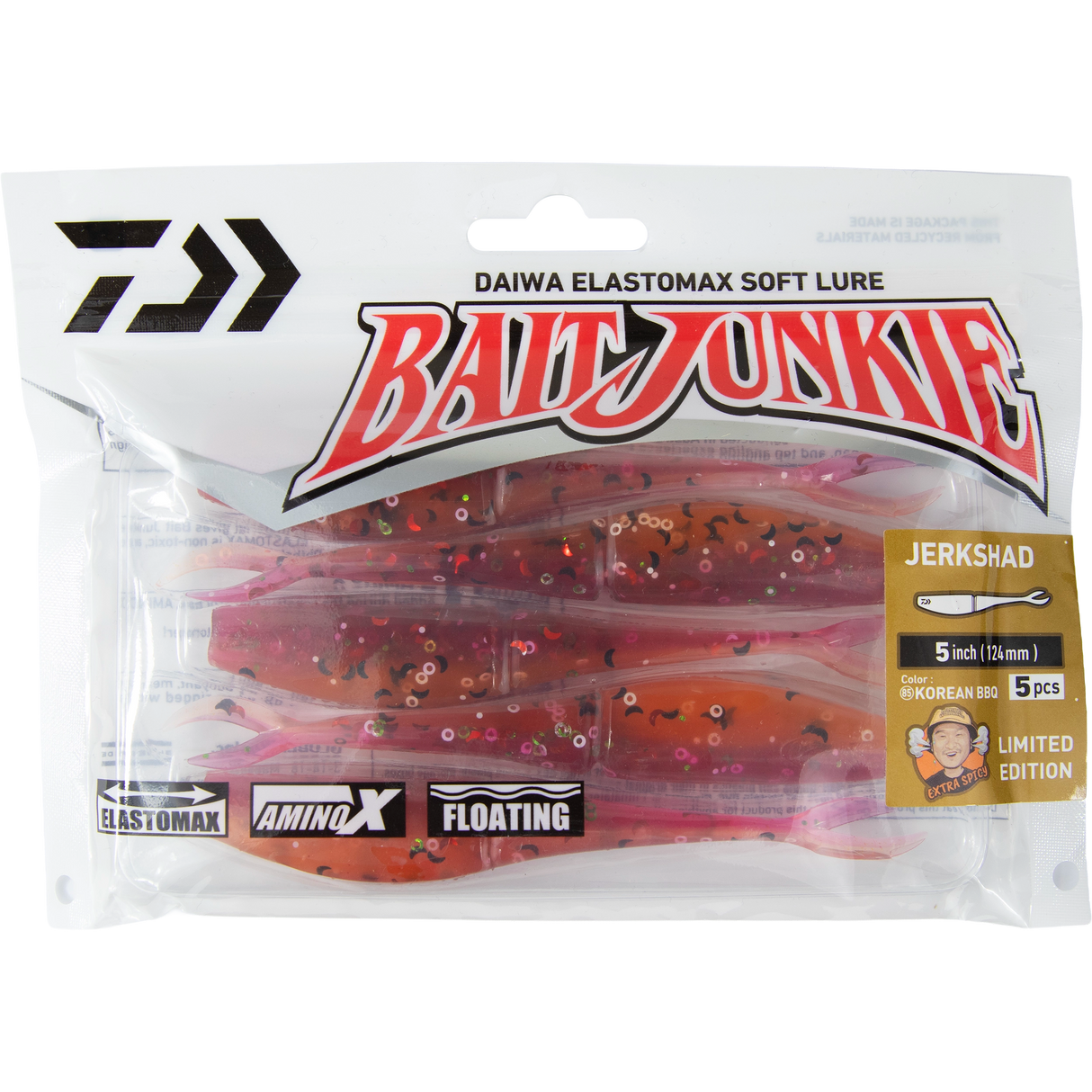 Daiwa Bait Junkie - 5" Jerkshad Korean BBQ