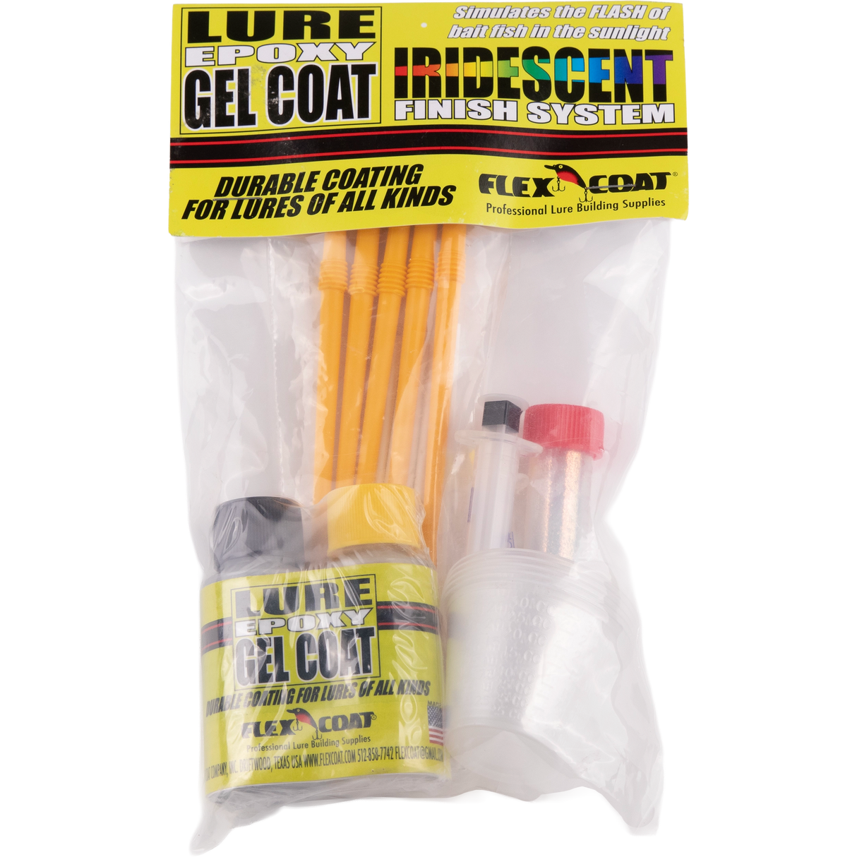 Flex Coat - Lure Epoxy Gel Coat Kit With Glitter (2Oz)
