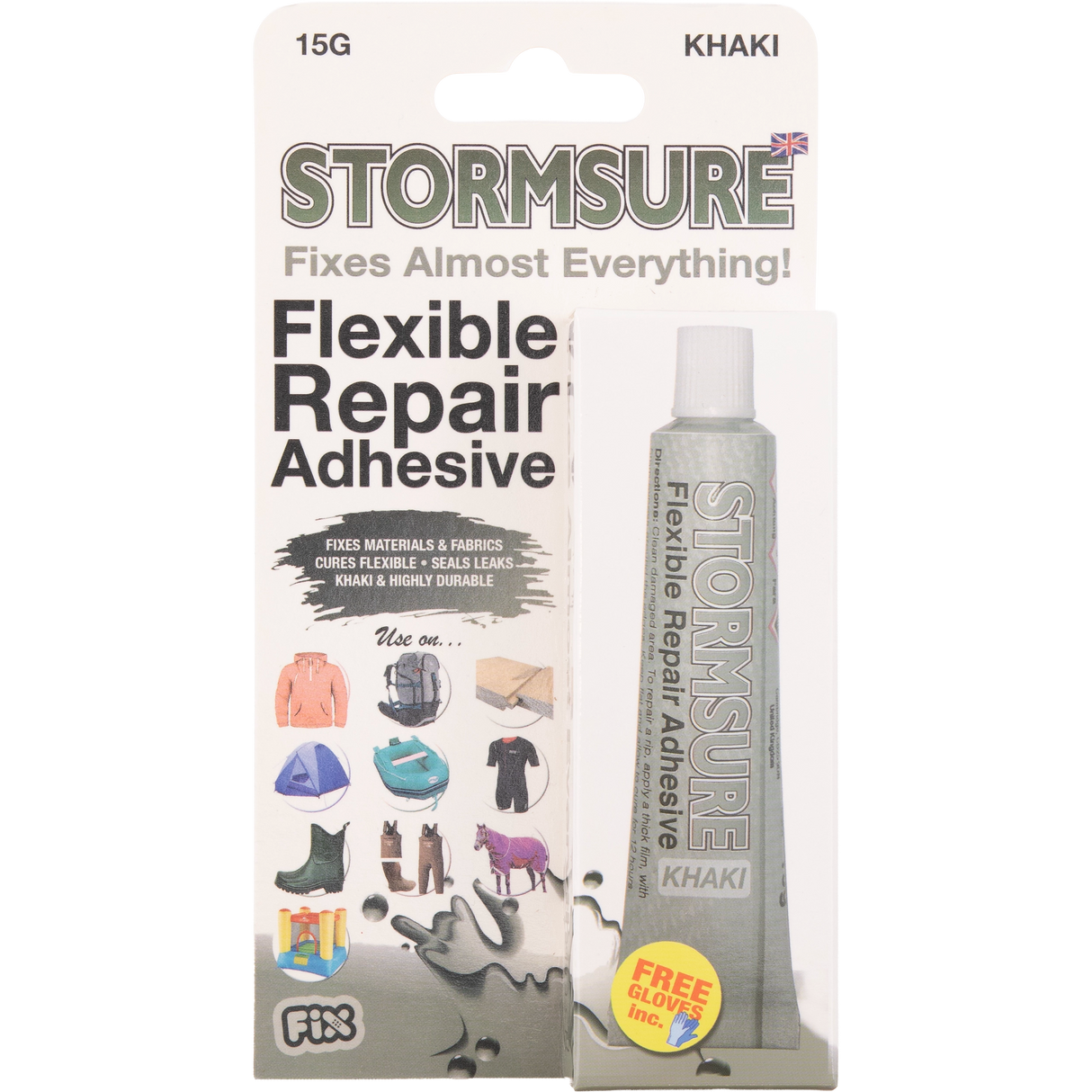 Stormsure Flexible Repair Adhesive - 15g (Khaki)