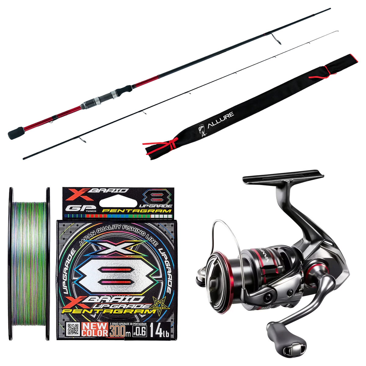 Shimano - VANFORD 2500HG + Assassin - Allure Spin 7ML Softbaiting Combo