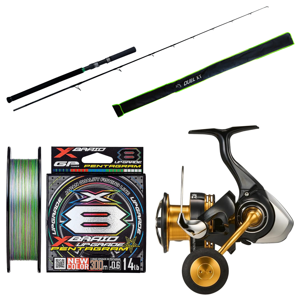Daiwa - 23 LEGALIS LT5000-CXH + Assassin - Duel XT 7L Spinning Rod Combo