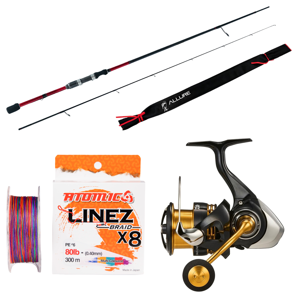 Daiwa - 23 LEGALIS LT4000-CXH + Assassin - Allure Spin 7H 2pc Softbaiting Combo