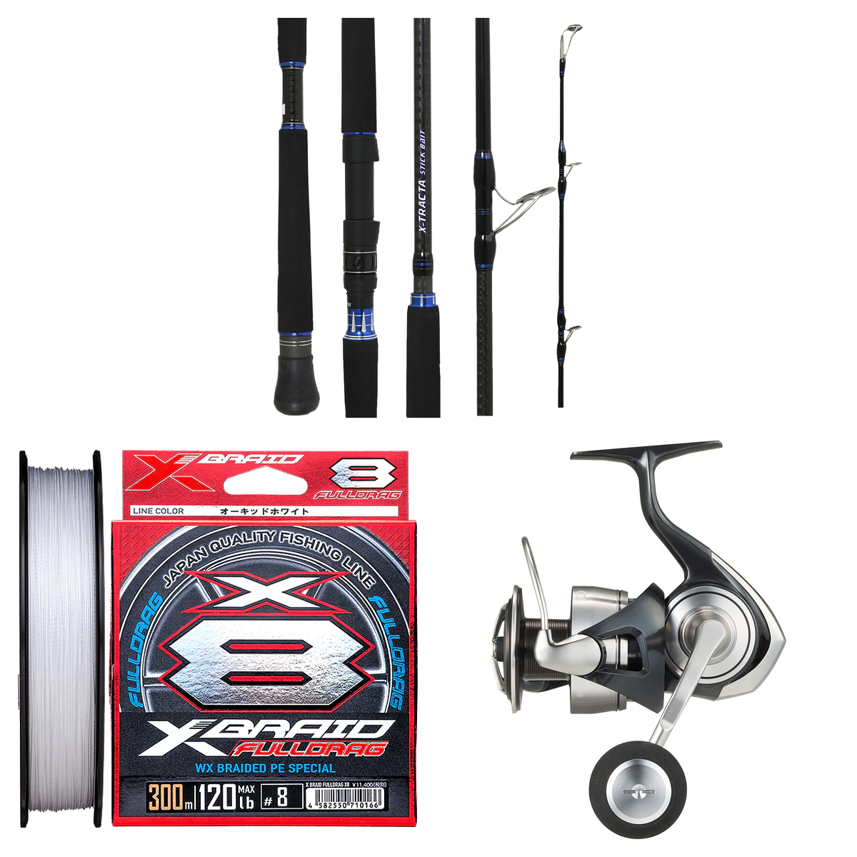 Daiwa - 24 CERTATE SW 6000-H + Samurai - X-Tracta Stickbait 7'6 PE2-4 Topwater Combo