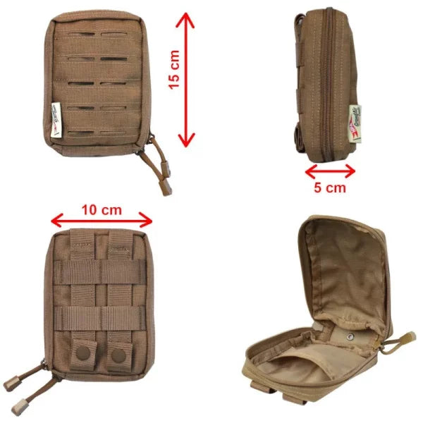 hPa - Small Vertical MOLLE Pouch