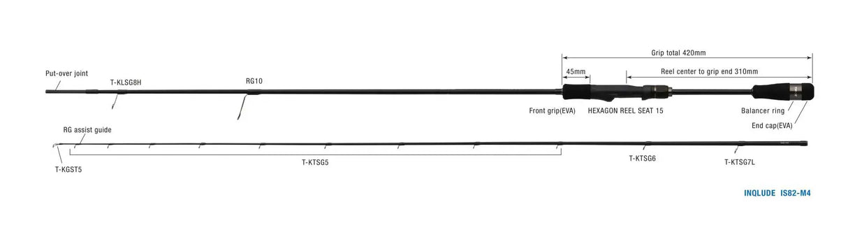 Zenaq - Inqlude IS82-M4 Squid Impact Squid Rod