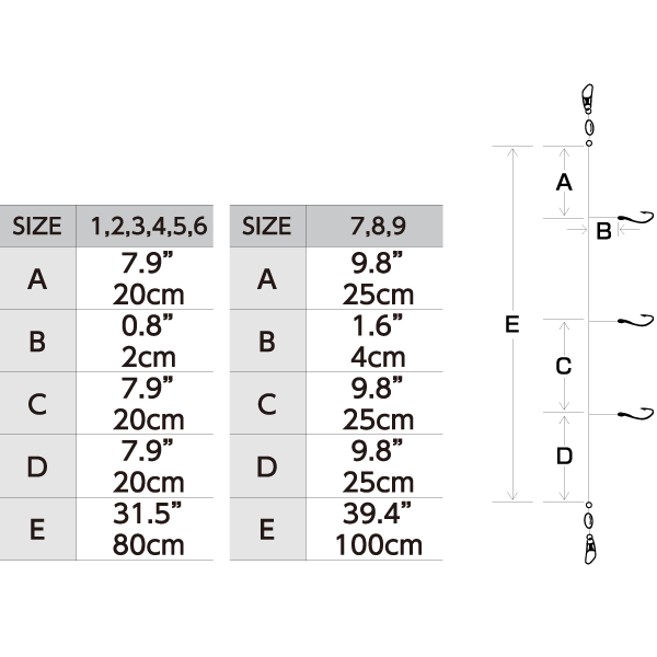Hayabusa - Glowing Plankton Sabiki EX016