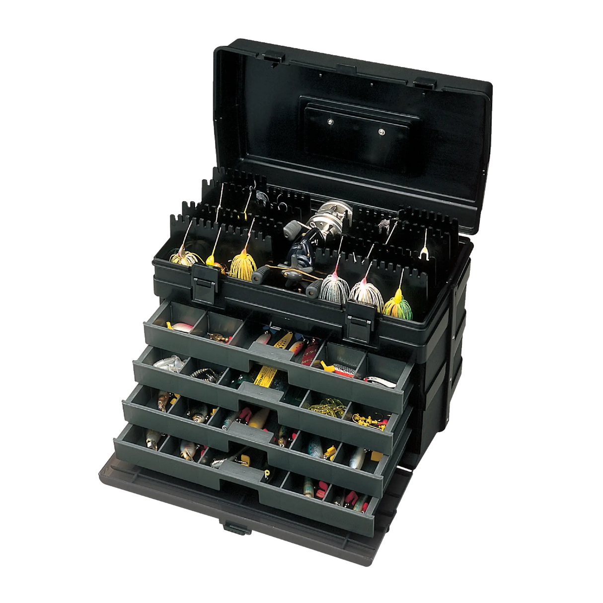 Meiho - Versus 8010 4-Draw Tackle Box (Black)