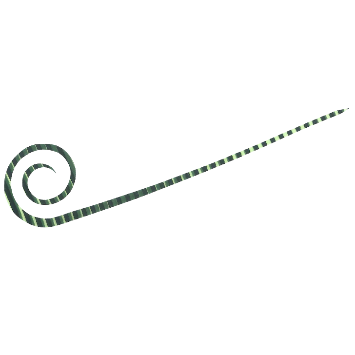 Hayabusa - Free Slide Necktie Spiral Curly Slim