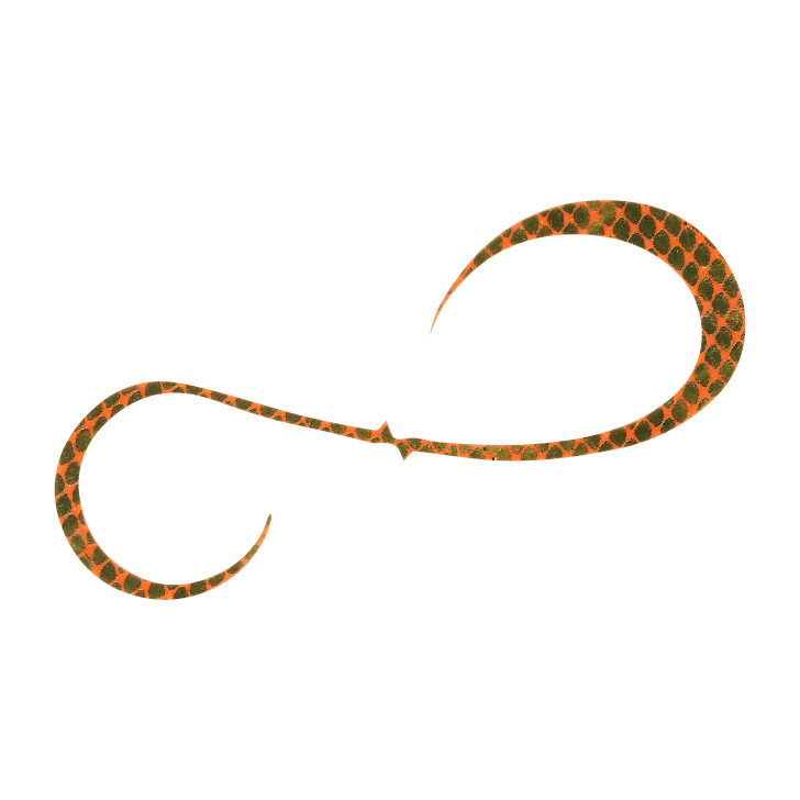 Hayabusa - Free Slide Necktie Bulky Curly Double