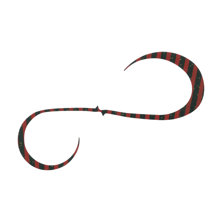 Hayabusa - Free Slide Necktie Bulky Curly Double