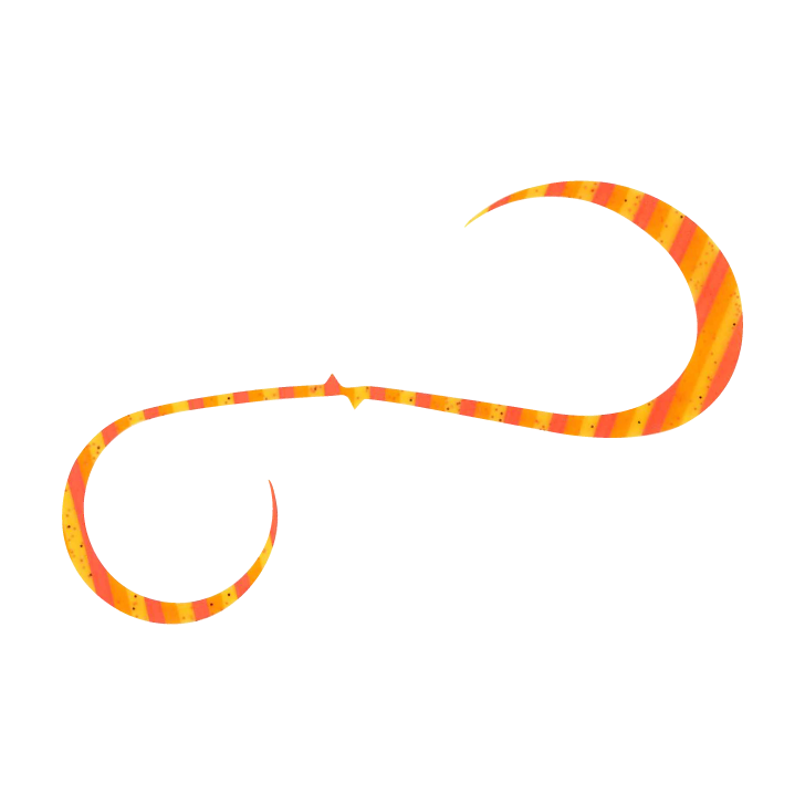 Hayabusa - Free Slide Necktie Bulky Curly Double