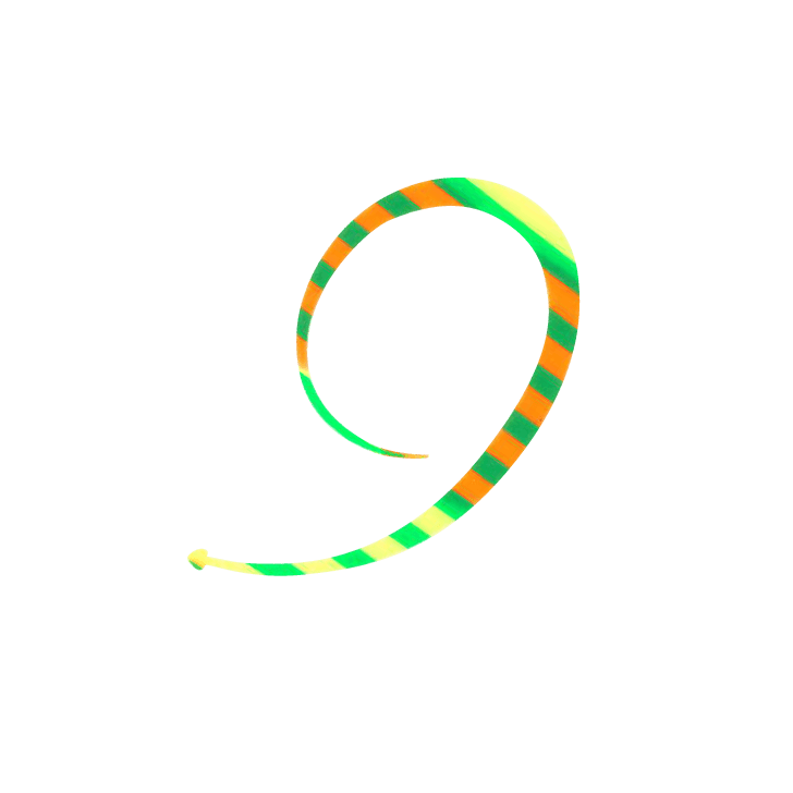 Hayabusa - Free Slide Necktie Bulky Curly Single