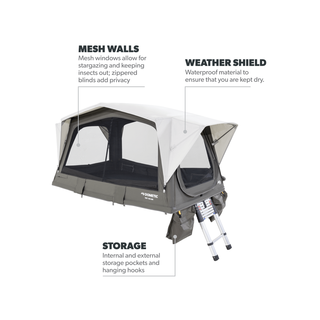 Dometic - TRT140 AIR 300D Inflatable Rooftop Tent