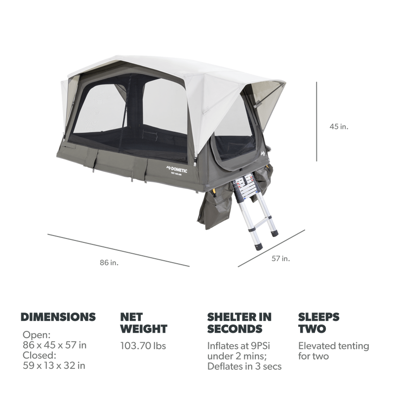 Dometic - TRT140 AIR 300D Inflatable Rooftop Tent