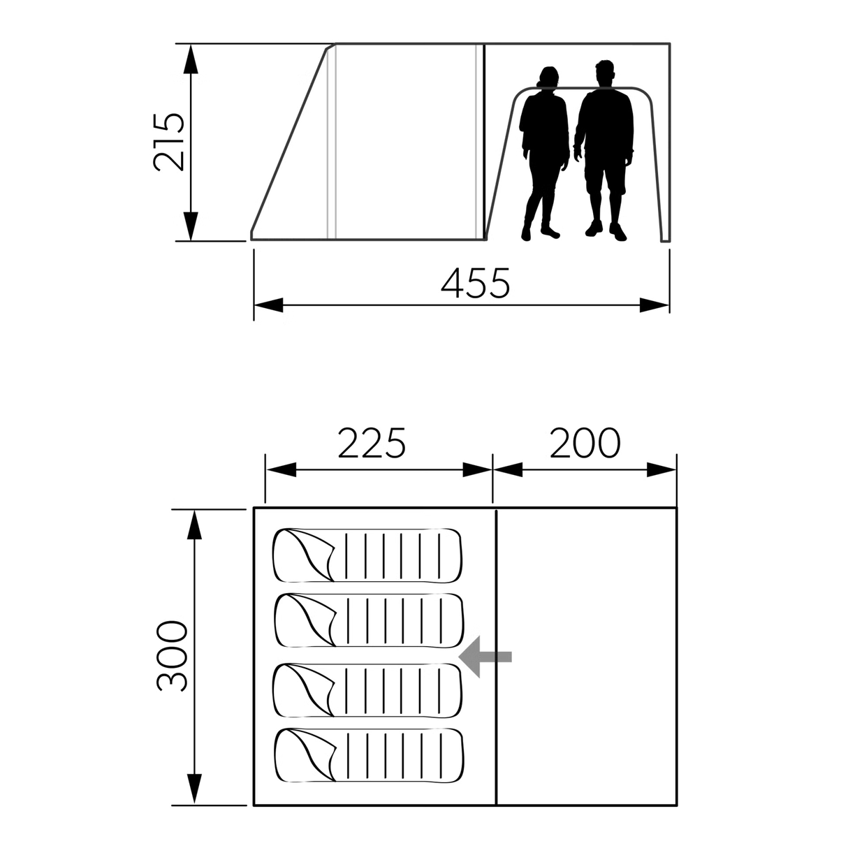 Dometic - SANTORINI FTK 2X4 TC