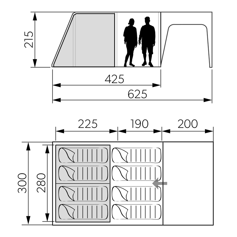 Dometic - Santorini FTK 4x8 Inner Tent