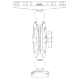 Scotty - 2.25" Ball System Top Plate