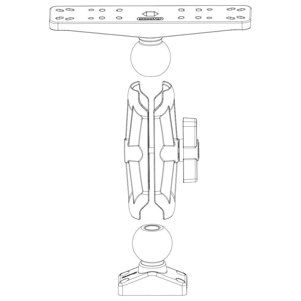 Scotty - 2.25" Ball System Arms