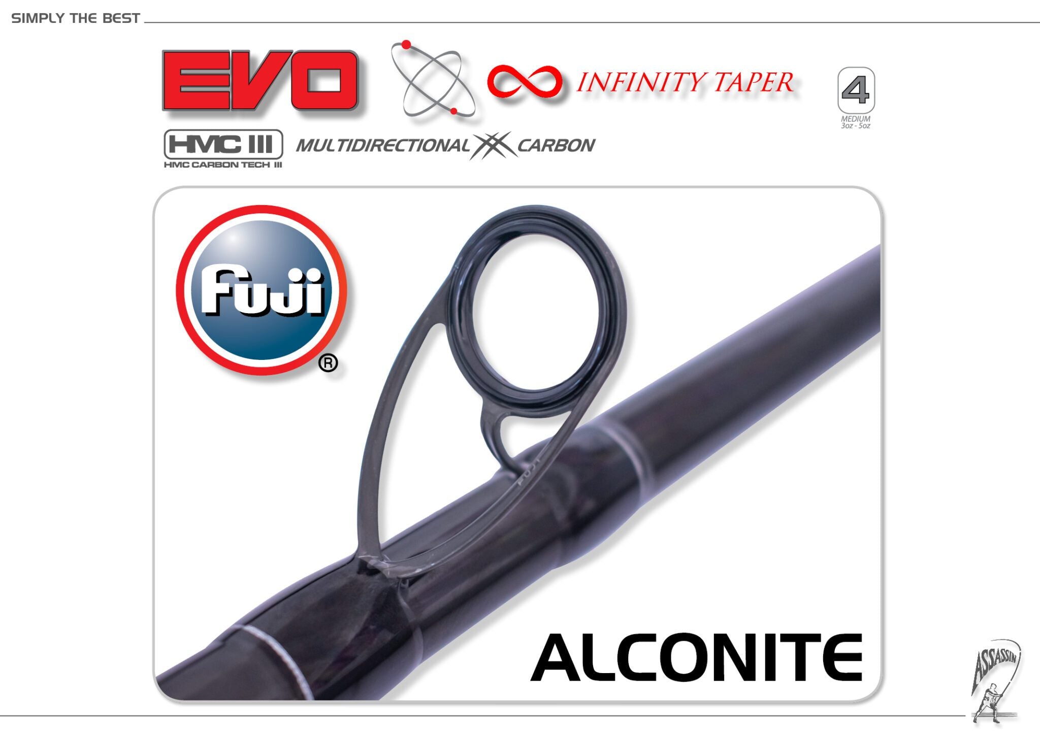 Assassin EVO Zero Surf Rod | HMC Carbon & Fuji Guides | Monster