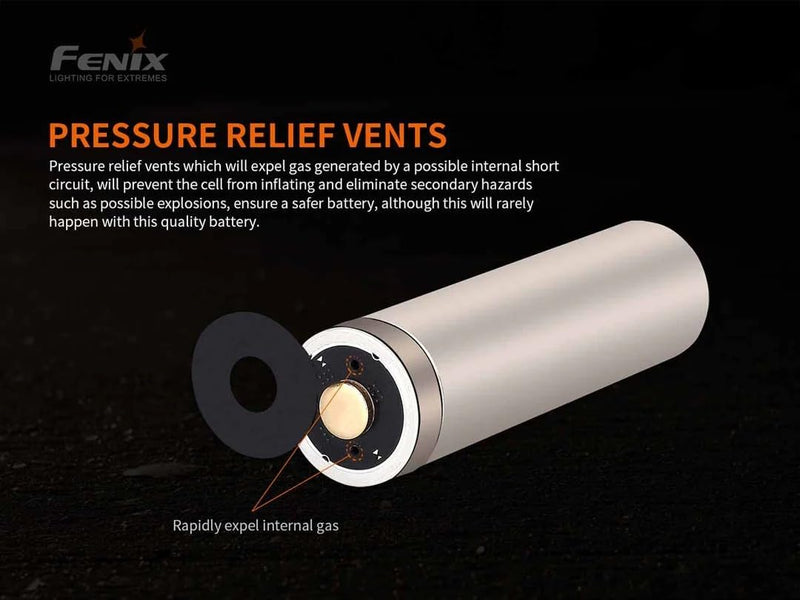 Fenix - Battery 21700 5000mAh USB C Rechargeable