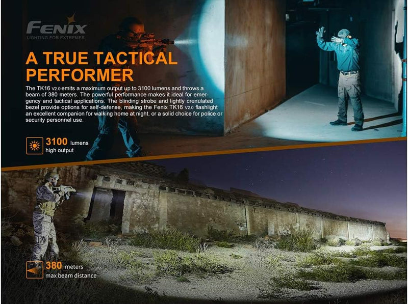 Fenix - Flashlight TK16 V2.0 (3,100 lumens)