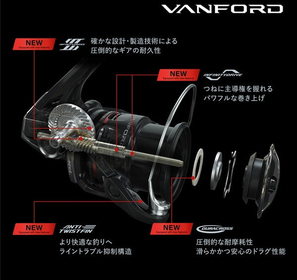 Shimano 24 Vanford 2500S | Finesse Spin | Monster Fishing