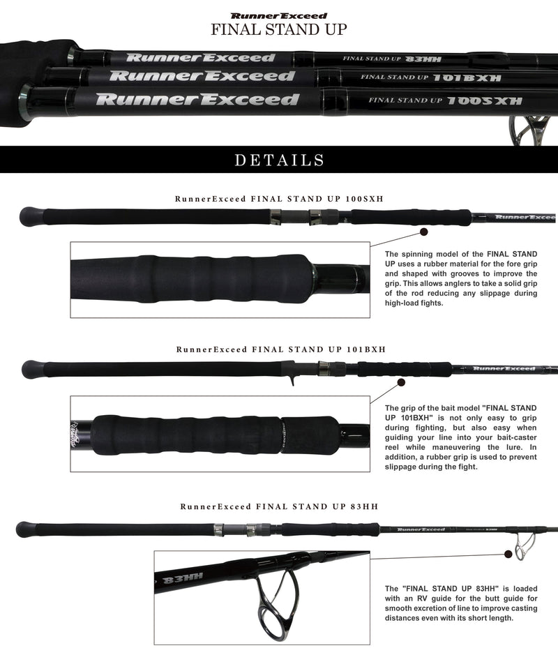 Ripple Fisher - RunnerExceed FINAL STAND UP 100SXH Topwater Rod