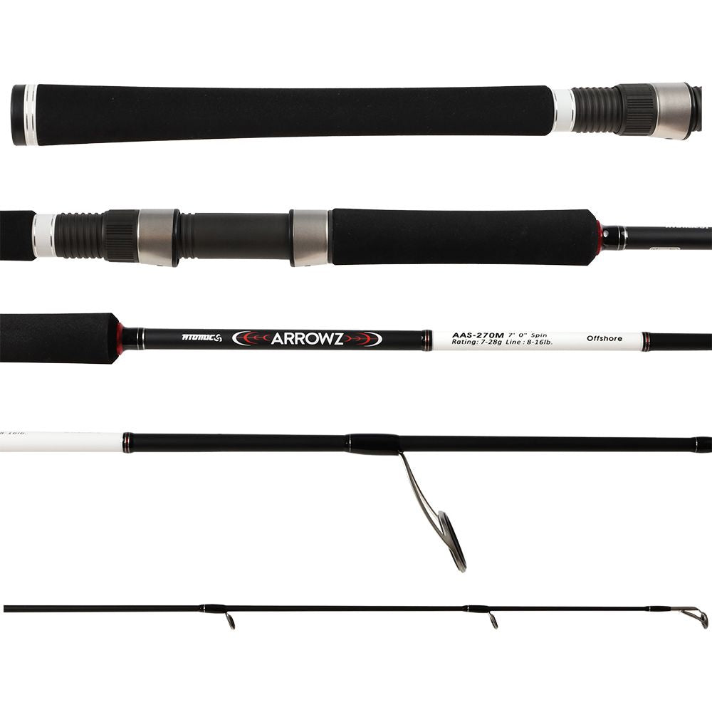 Atomic - Arrowz Offshore Spin 7', 2 pc, 8 - 16lb Spinning Rod