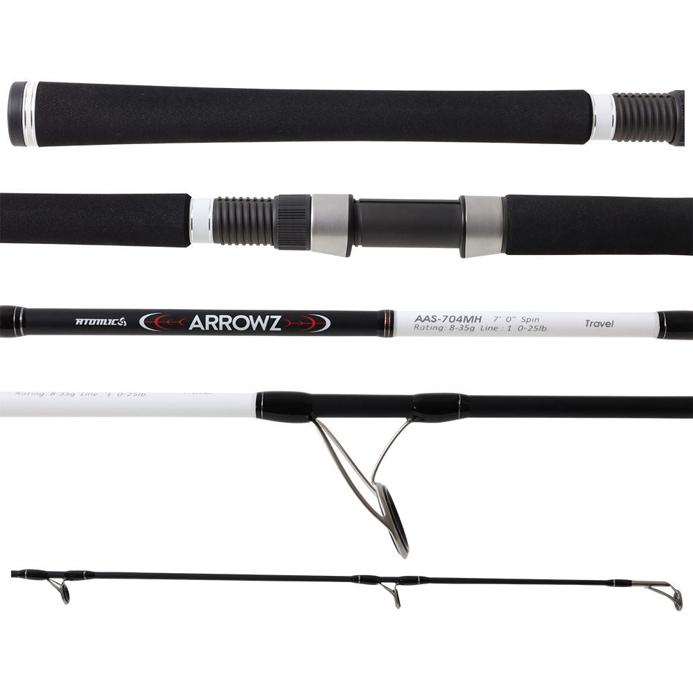 Atomic - Arrowz Travel Spin 7', 4 pc, 10 - 25lb Spinning Rod