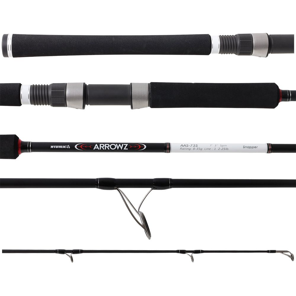 Atomic - Arrowz Snapper Spin 7'3, 1 pc, 12 - 25lb Spinning Rod