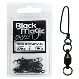 Black Magic - Ball-Bearing Twin Spin Swivels