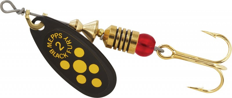 Mepps - Black Fury Yellow