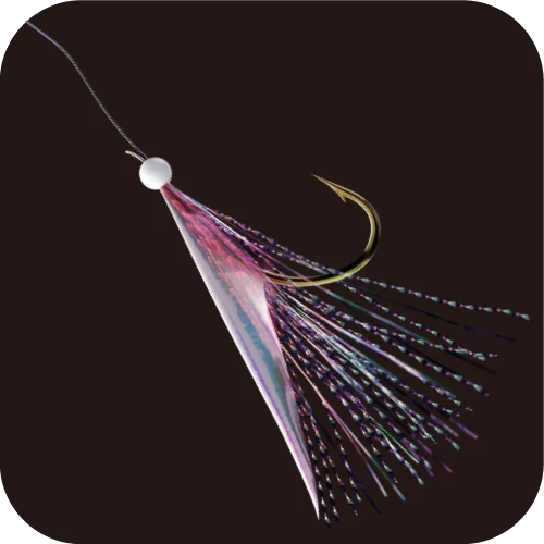 Hayabusa Sabiki EX131 Laser Pink White - Flasher Fishing Rig