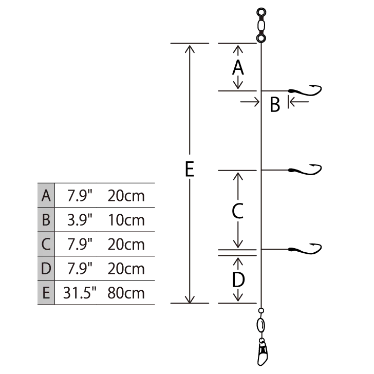 Hayabusa - UV Twist Skin SS 2x 3-Hook (EX135)