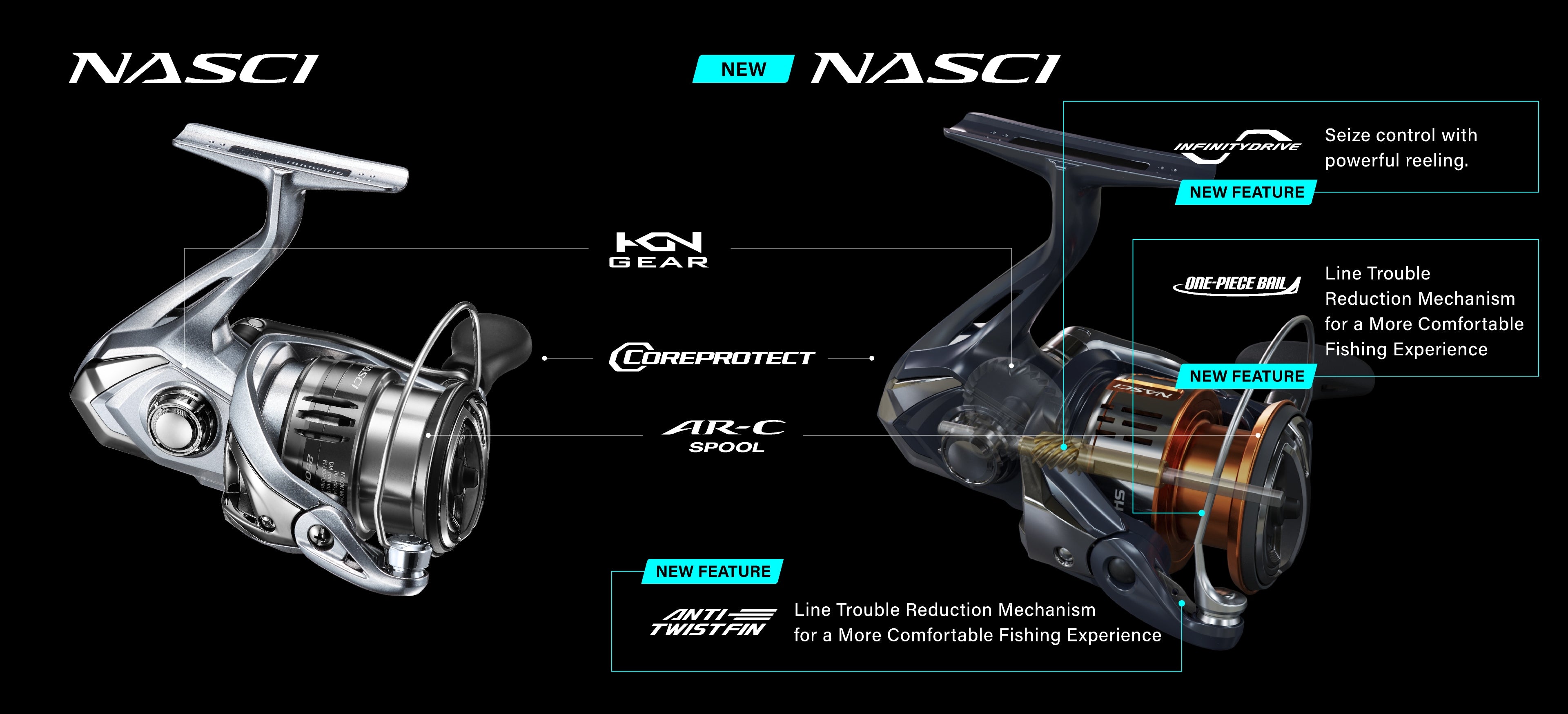 Shimano Nasci 4000XG | Durable Softbait & Spin Reel | Monster Fishing