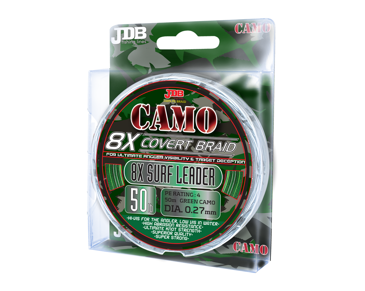 JDB 8X Camo Covert Braid - Surf Leader