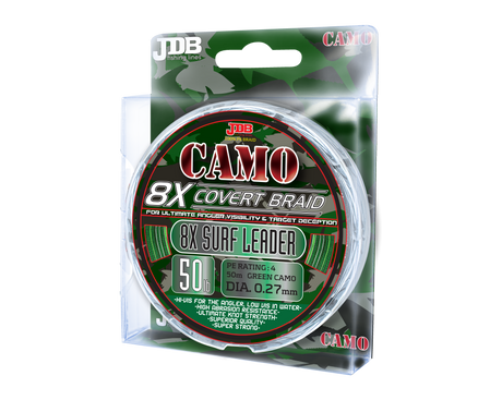 JDB 8X Camo Covert Braid - Surf Leader