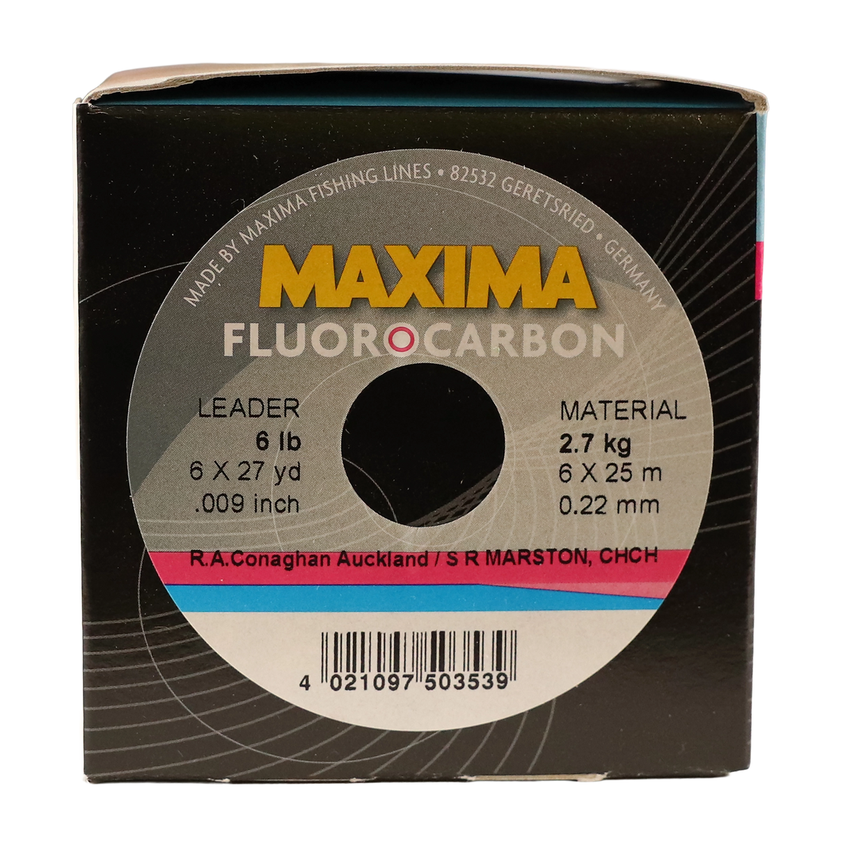 Maxima Fluorocarbon 25m Spools (Box of 6)