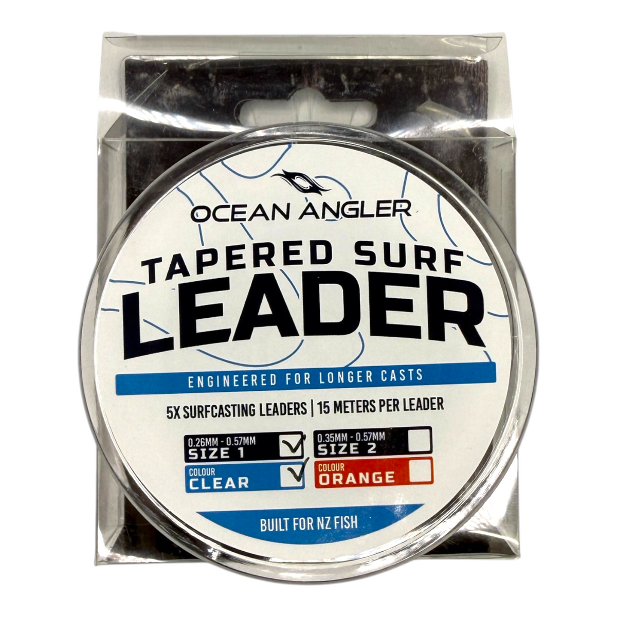 Ocean Angler - Surfcasting Tapered Leader 15m 5 Pack