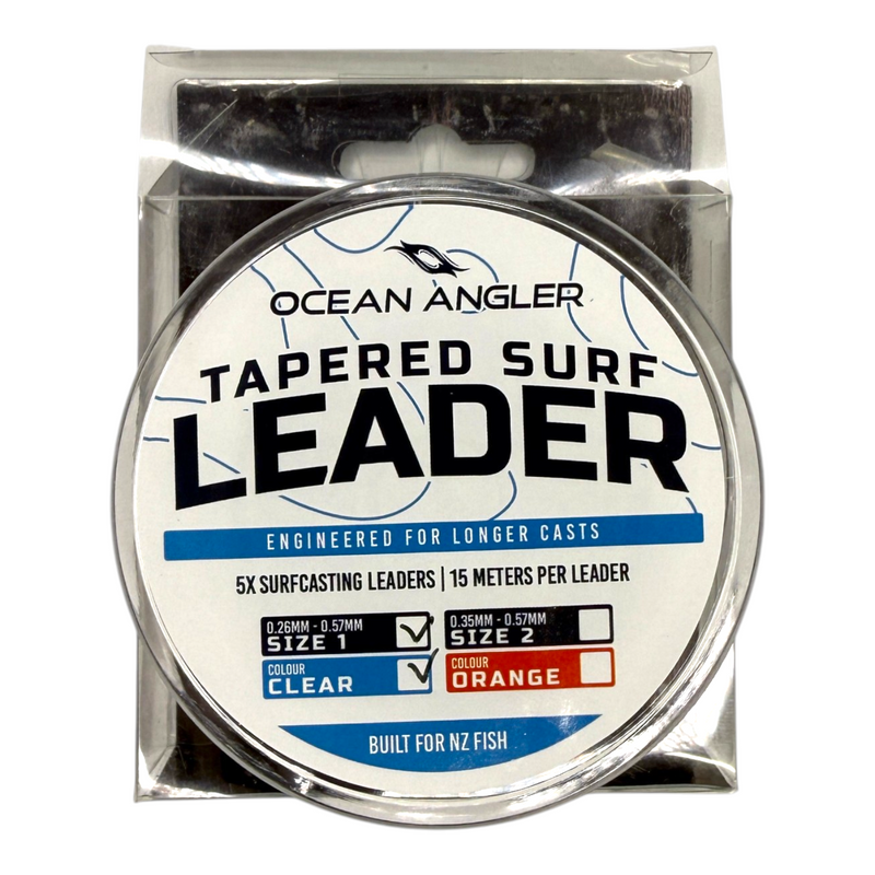 Ocean Angler - Surfcasting Tapered Leader 15m 5 Pack