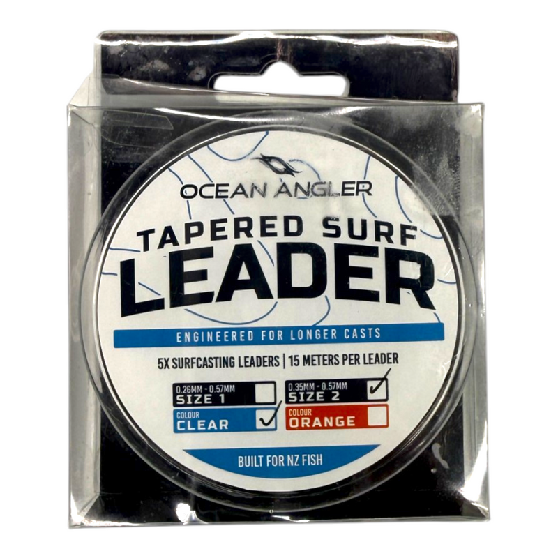 Ocean Angler - Surfcasting Tapered Leader 15m 5 Pack