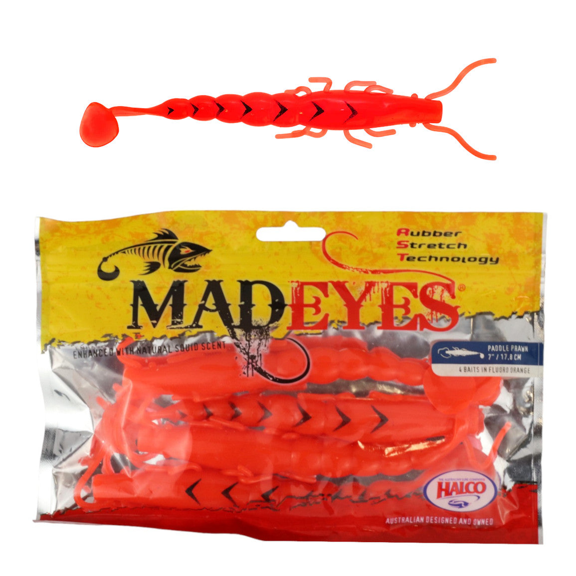Halco Madeyes - Paddle Prawn 7"