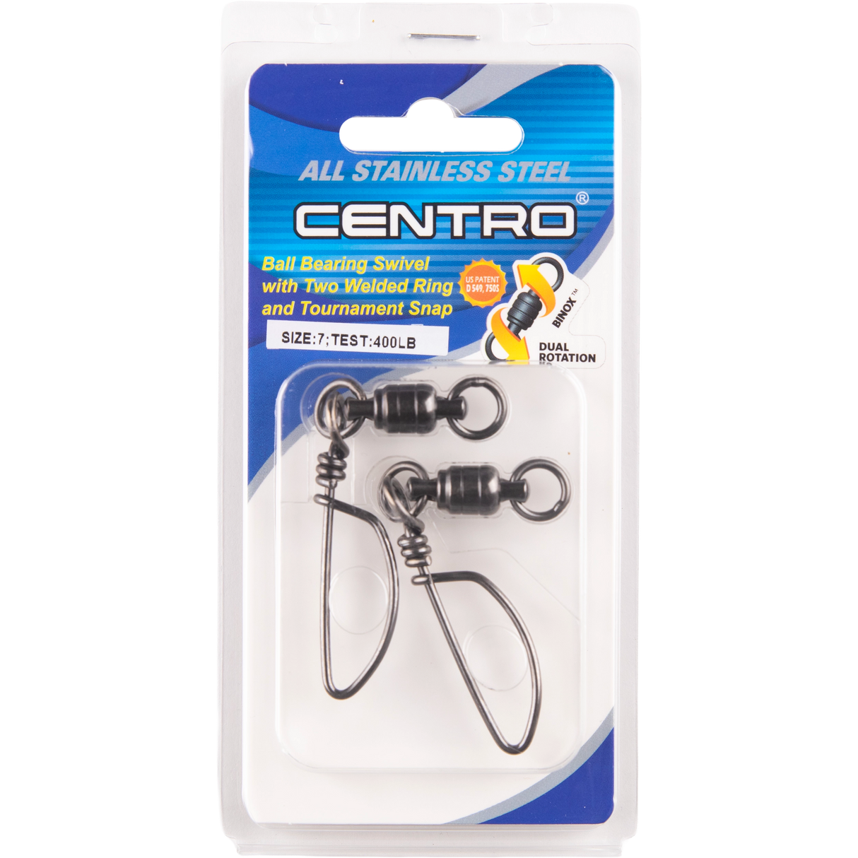 Centro - S/S Dual Rotation Ball-Bearing Coastlock Swivel